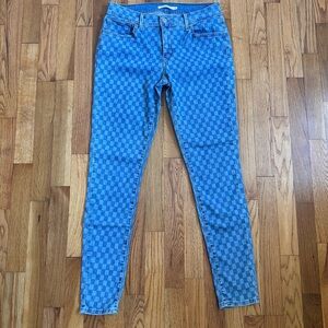 Levi's 710 Super Skinny Women's Checkered Jeans Size 30x30